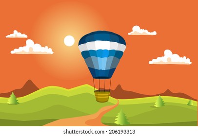 balloon in the sky