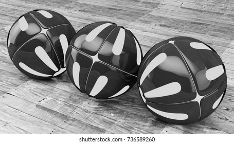 Balls on a background. 3d image. Abstract.
