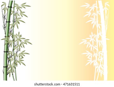 Gold Bamboo Template Vector Gold Background Stock Vector (Royalty Free ...