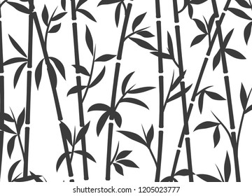 Seamless Pattern Bamboo Leaf Background Floral Stock Vector (Royalty ...