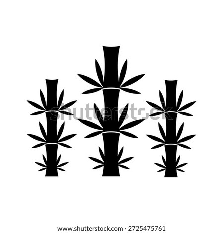 Bamboo icon Combine With Vector Template
