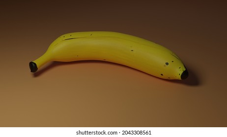Banana In Blender 3D Render