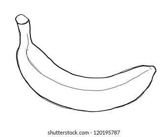 Banana Line Drawing High Res Stock Images Shutterstock