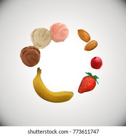 Banana Split Ingredients