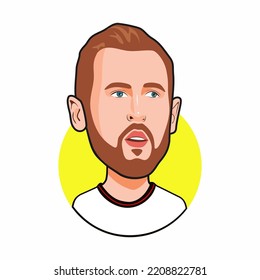 Bandung, Indonesia -1 Oktober 2022,  Harry Kane England National Football Team. 