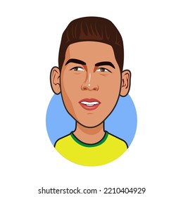 Bandung, Indonesia -5 Oktober 2022,  Roberto Firmino Avatar, Brazilian National Team, World Cup.