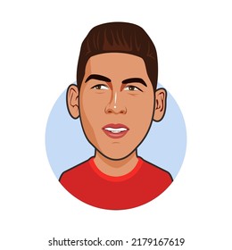 Bandung, Indonesia - July 17 2022, Roberto Firmino Is An Professional Footballer. 