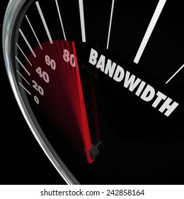 Bandwidth Word On A Speedometer