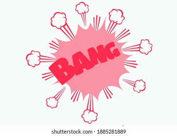 Bang comic bubble speech-bang abstract sketch artwork cloud background
