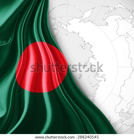 bangladesh flag silk world map white stock illustration royalty white world map