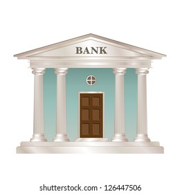 Bank Building Style Classical Greek Roman Stock Illustration 126447506 ...