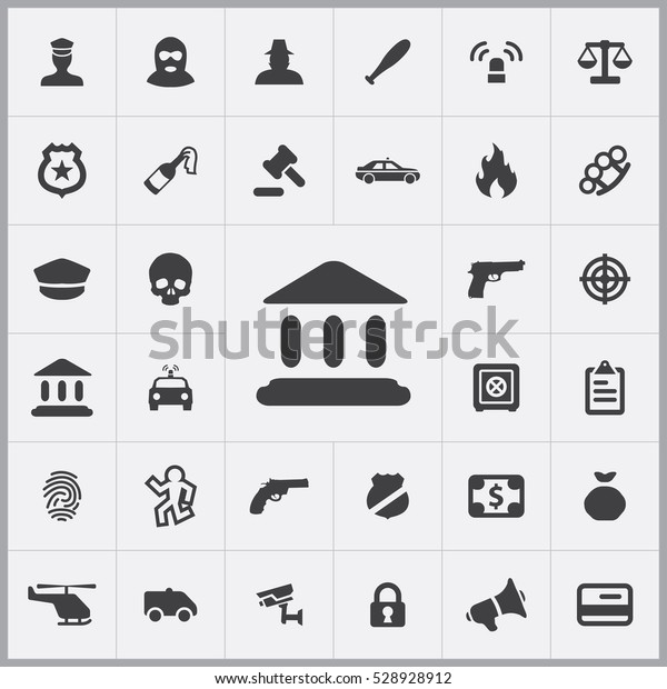 bank icon. crime, justice icons universal set for\
web and mobile
