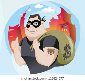 Bank Robber Illustration Robber Stock Illustration 118824577 | Shutterstock