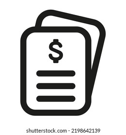 Bank Statement Icon Financial Statement Illustration Stock Illustration ...