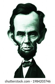 Banknote Image Abraham Lincoln Portrait