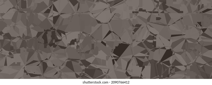 Banner abstract macro crystal geometric background texture Taupe color. Random pattern background. Texture Taupe color pattern background.
