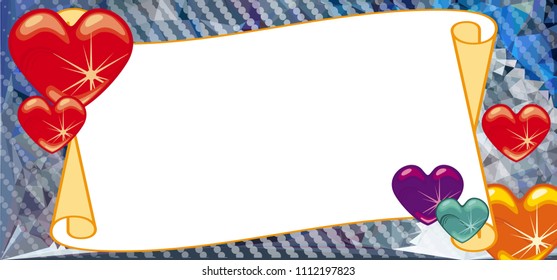 Download 80 Background Art Hearts Paling Keren