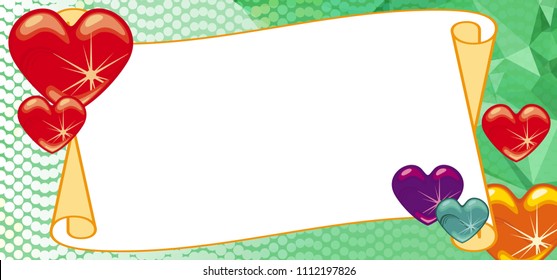 Download 80 Background Art Hearts Paling Keren