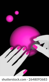 pink nail banner 