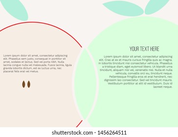 Banner With Green And Red Apples And Place For Your Text On White Background. JPG Illustration Template For Poster, Web And Advertising Banner, Article About Health, Card Or Flyer.