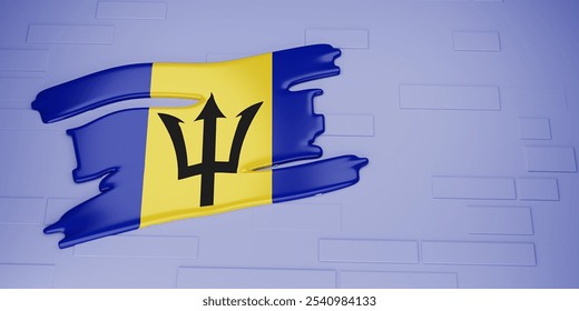 Banner or poster of Barbados Independence Celebrations. 3d render. - Powered by Shutterstock