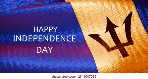 Banner or poster of Barbados Independence Celebrations. 3d render. - Powered by Shutterstock