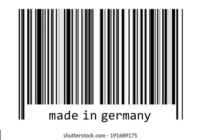 Bar Code Made Germany Stock Illustration 191689175 | Shutterstock