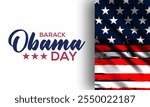 Barack Obama Day. Vector background illustration.