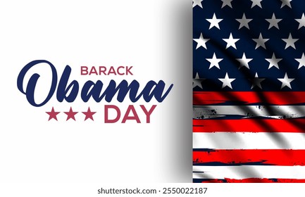 Barack Obama Day. Vector background illustration.