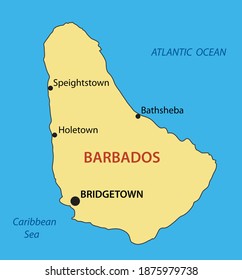 Barbados Map Island Country Stock Illustration 1875979738 | Shutterstock