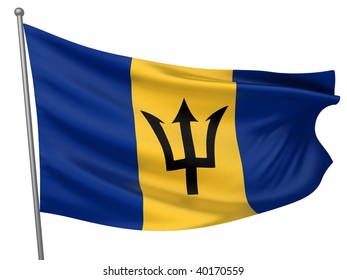 Barbados National Flag Stock Illustration 40170559 | Shutterstock