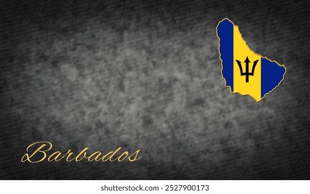 Barbados Symbols, Map of Barbados Background - Powered by Shutterstock