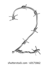 Barbed wire alphabet, 2