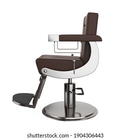 Barber Chair Isolated. 3D rendering