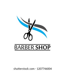 Barbershop Hairstylist Logo