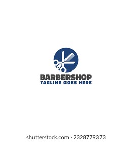 Barbershop logo icon template isolated on white background - Powered by Shutterstock