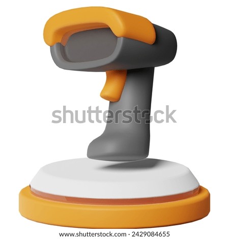 Barcode Scanner Shopping Commerce 3D Icon