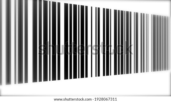 Barcode Sideway\
with Bokeh on White\
Background