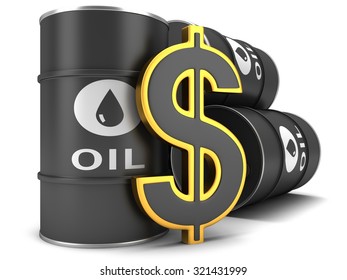 Barrel Oil Dollar Sign On White Stock Illustration 321431999 | Shutterstock