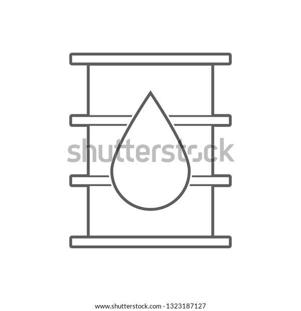 barrel of oil icon. Element of Oil for mobile\
concept and web apps icon. Outline, thin line icon for website\
design and development, app\
development