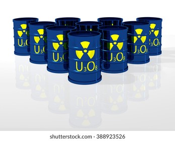 Barrels Of Uranium Concentrate