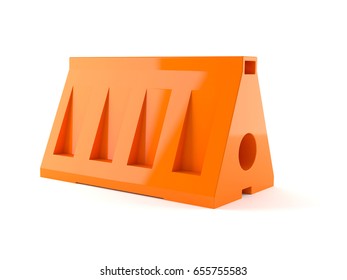 Barrier Isolated On White Background. 3d Illustration