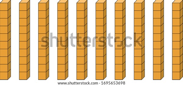 draw base ten blocks