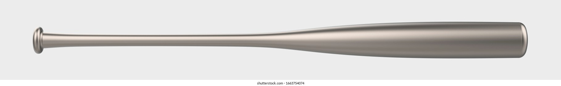 Baseball bat isolated on background. 3d rendering - illustration