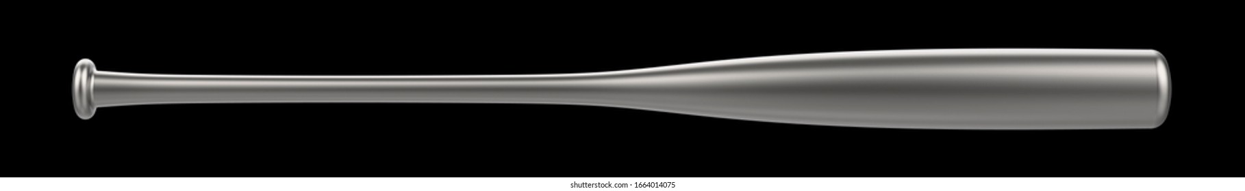 Baseball bat isolated on background. 3d rendering - illustration