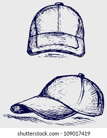 baseball cap sketch