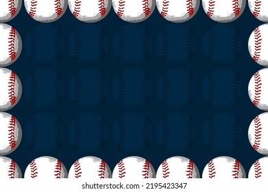 A Baseball Frame Boarder Illustration Drawing Sports Card Background Recreation Sport Backdrop Sign