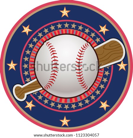 Baseball game label