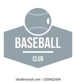 Baseball Logo. Simple Illustration Of Baseball Logo For Web