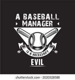 A Baseball Manager Is A Necessary Evil